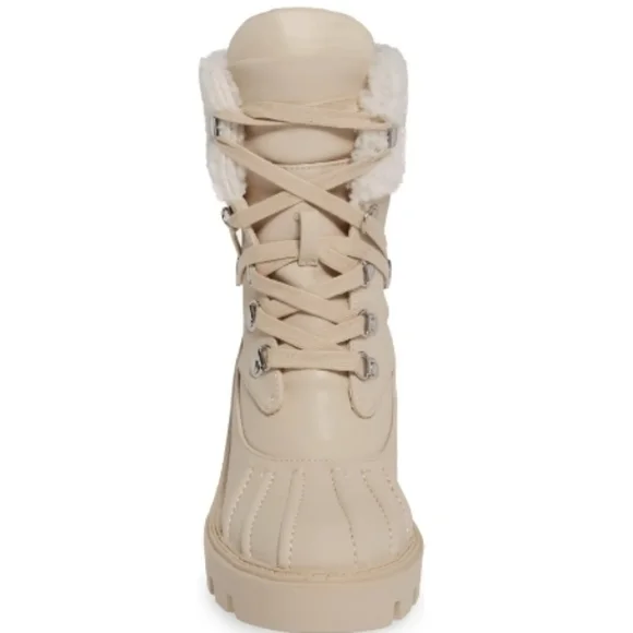 STEVE MADDEN Northern Faux Fur Trim Sand Boot - Picture 4 of 10